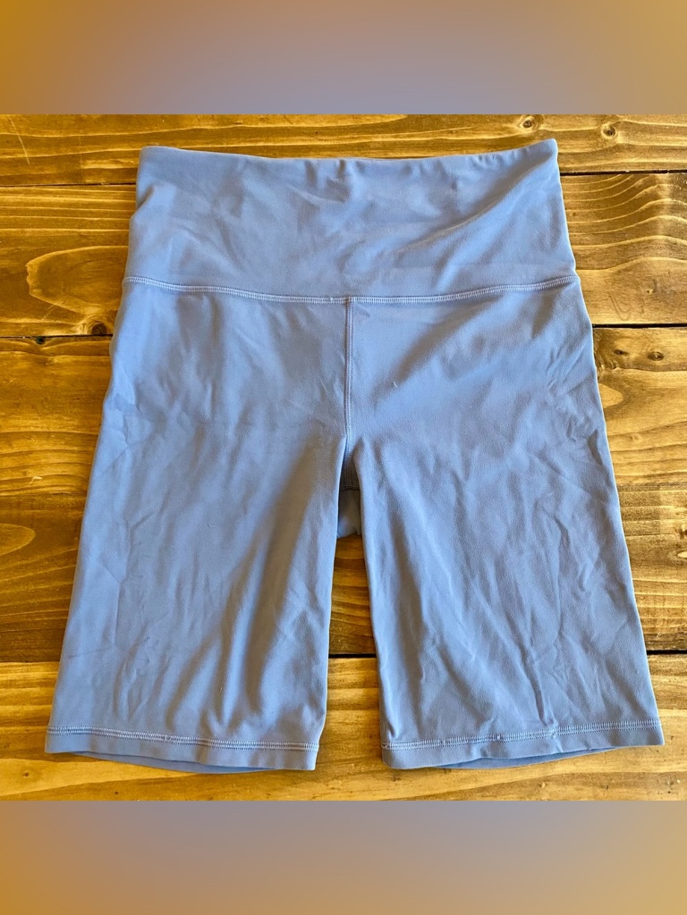 Athleta Dusty Lavender High-Waist Bike Shorts
